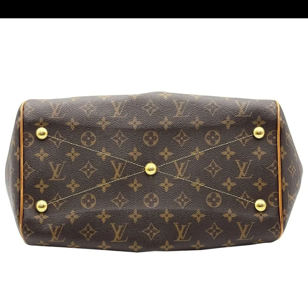 Louis Vuitton Brown and Tan Monogram Shoulder Bag